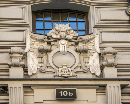 Art Noveau building in Riga, Latvia