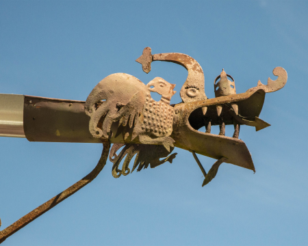 A dragon downspout, Latvia