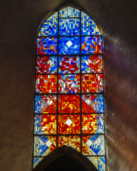 Stained Glass window in the St Nicholas Church, Tallinn