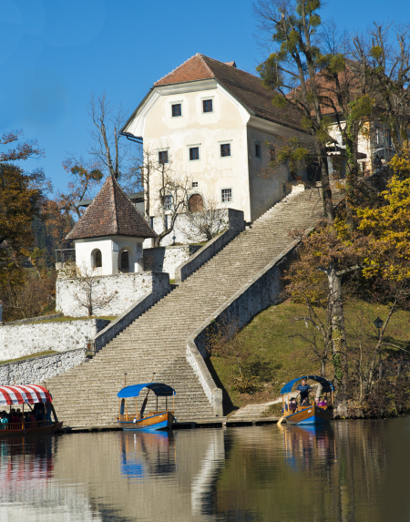 Stairway to the church, Lake Bled