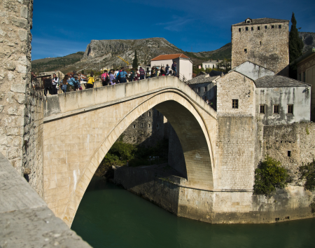 Mostar Bridge, rebuilt after the war