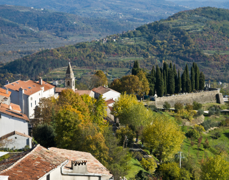 Motovun, mountain town in Istria, Croatia