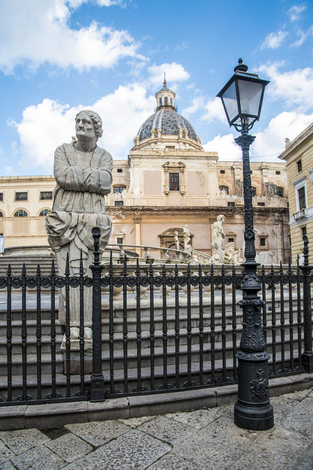 In the Piazza Bellini, Palermo, Sicily