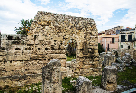 The temple of Apollo, Siracusa, Sicily