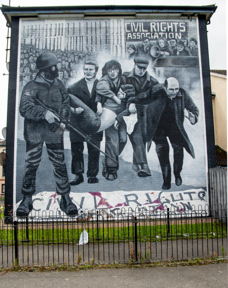 IRL4698 Bloody Sunday Mural in Derry