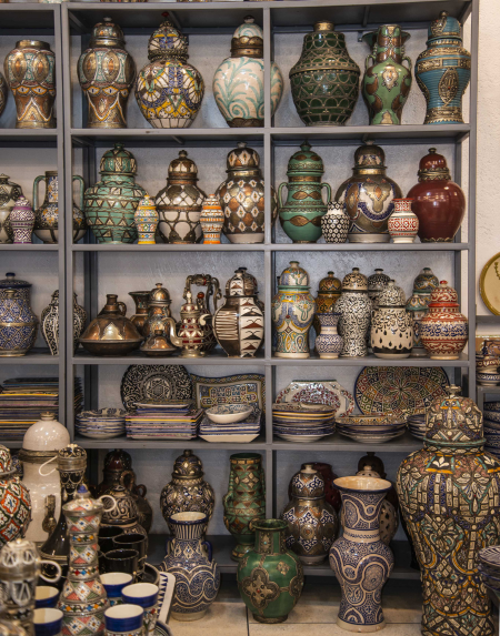 In the Showroom of the Pottery Factory, Fez