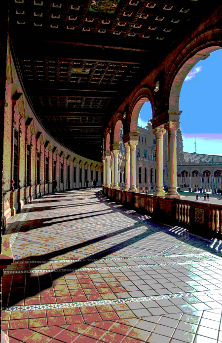 The Plaza de Espana, Seville