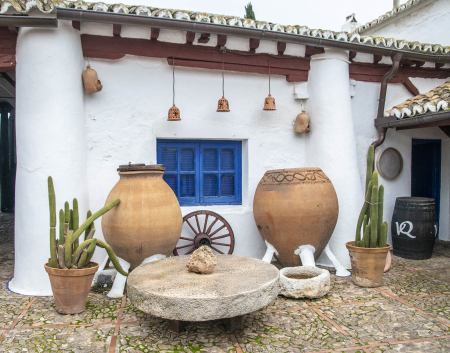 At a small Cervantes Museum on the way to Toledo